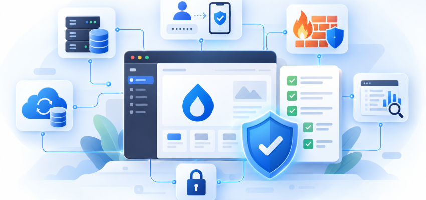 CMS Security Dashboard Illustration